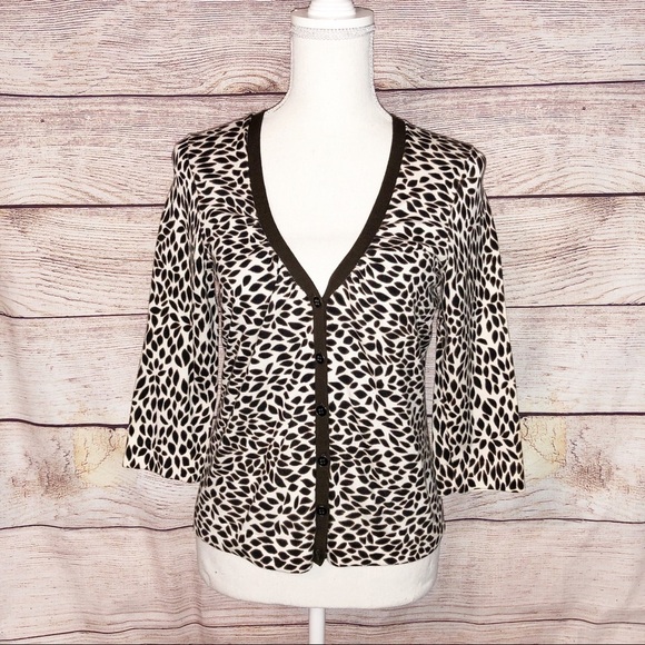 Ann Taylor Cardigan Top Brown Size M - Picture 1 of 6